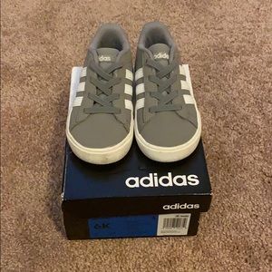 Adidas toddler grey shoes